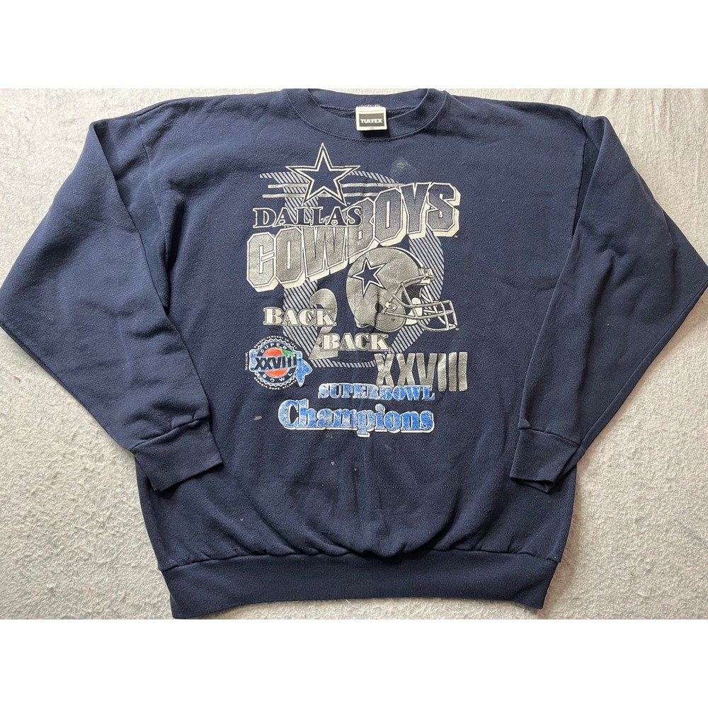 Vintage Dallas Cowboys Super Bowl XXVIII Champions TULTEX Sweatshirt 1993